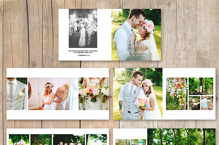 Wedding Album PhotobookTemplate12x12