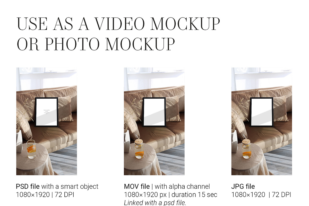 Video Photo Frame Mockup 3x4 Reel ao, an Advertising Mockup by PawMockups (Photo 7 of 11)