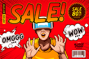 Wadezix A All Caps Comics Font, a Font by Allouse Studio (Thumbnail 3 of 10)