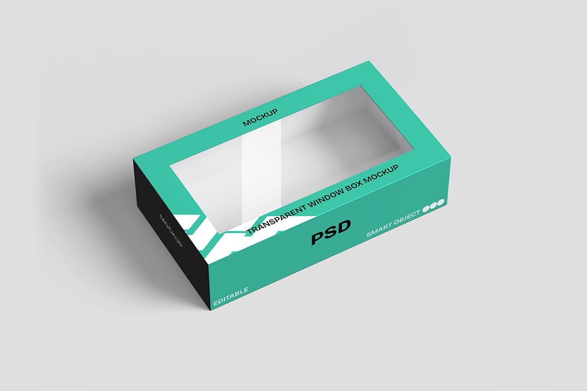 Transparent Window Box - Mockup, a Product Mockup by Rometheme Std