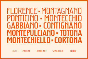 Toscana Font Family