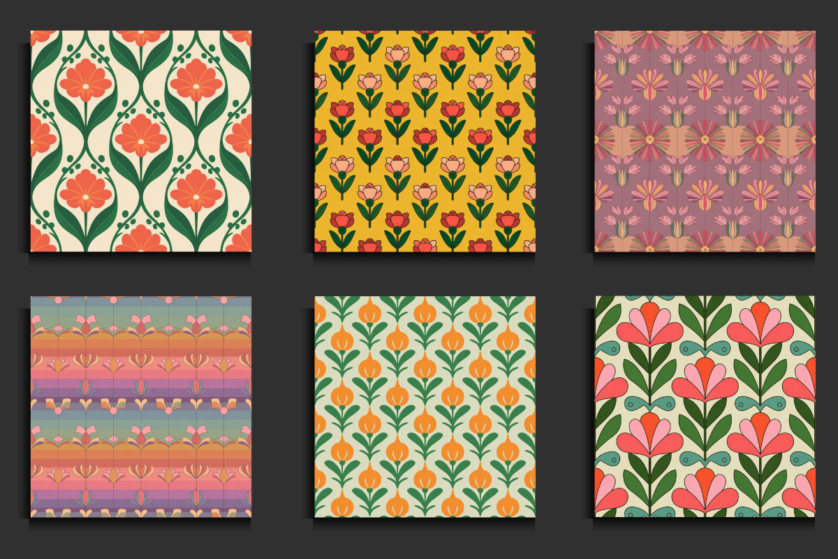 Art Nouveau Seamless Patterns, a Pattern Graphic by protabsorkar11 (Photo 3 of 4)