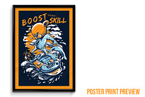 Boost Your Skill Vector Illustration