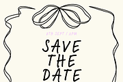 Hitched in Ink - Wedding Invite, an Invitation Template by Two Sleepy Heads Studio (Thumbnail 2 of 2)