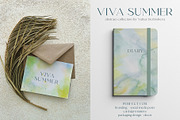 Ocean watercolor summer background, a Texture Graphic by Yuliya Derbisheva (Thumbnail 10 of 18)