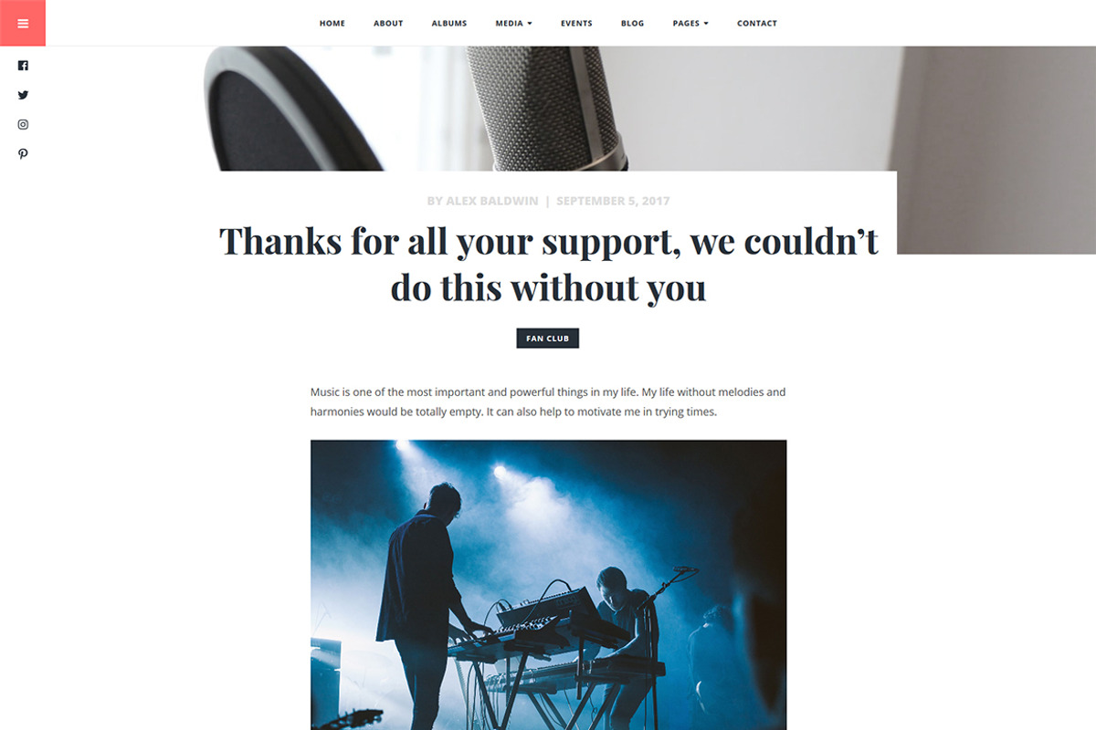Shoutout - A WordPress Music Theme, a WordPress Template by GretaThemes (Photo 6 of 6)