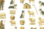 Vintage Shepherd Farm Illustration, an Animal Illustration by RT Studio (Thumbnail 2 of 4)
