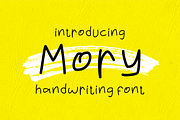 Mory - Kindergarten Font, a Handwritten Font by Mabhal Studio (Thumbnail 1 of 6)