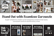 Monochrome Instagram Carousel Posts, a Social Media Template by Hell Yeah Designs (Thumbnail 3 of 10)