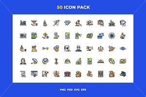 Finance icons, an Outline Icon by Wencory