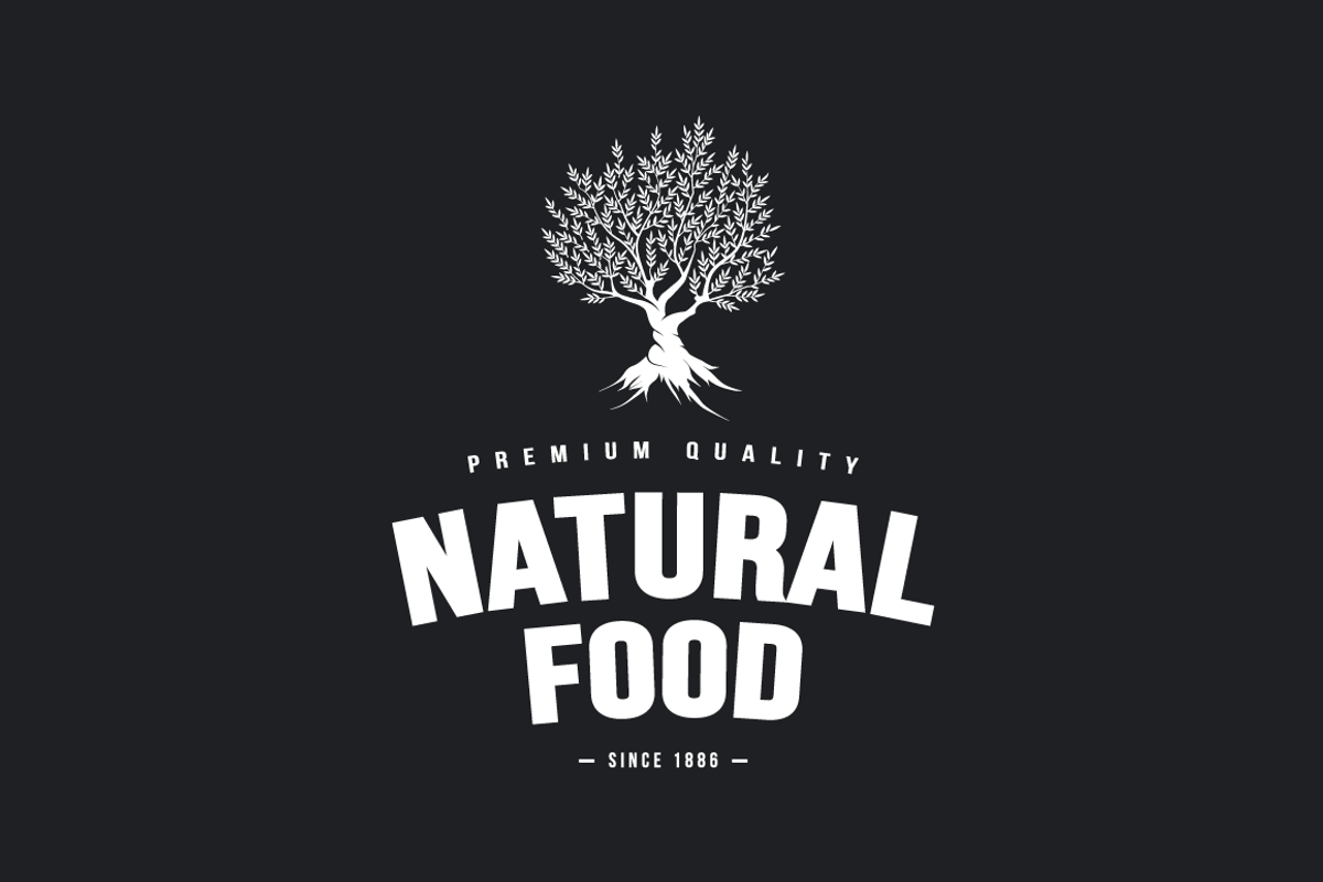 Organic natural food tree logo, a Food Illustration by provector (Photo 2 of 3)
