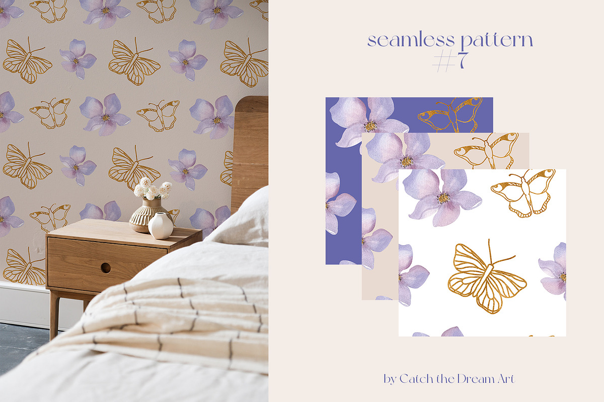 Dusk Purple. Very Peri Flowers 2022, a Decorative Illustration by Catch the Dream Art (Photo 18 of 22)