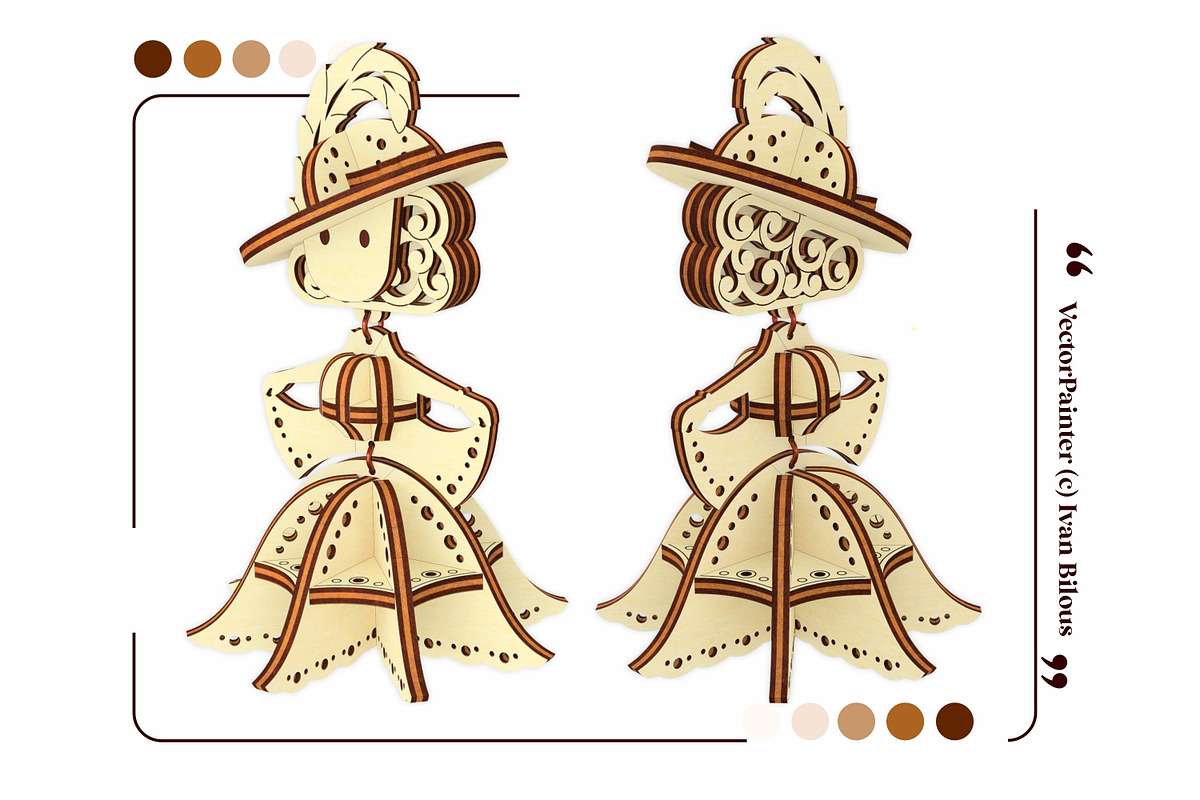 Fairy Girl Ornament - Laser Cut File, an Object Graphic by VectorPainter (Photo 13 of 16)