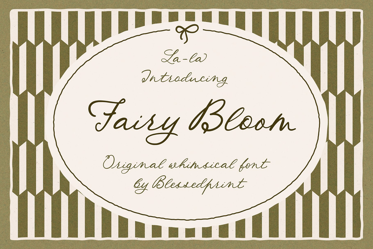 Fairy Bloom – Whimsical Font, a Handwritten Font by Blessed Print (Photo 1 of 22)
