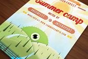 Retro Summer Camp Flyer, a Flyer Template by VectorBurn (Thumbnail 1 of 5)
