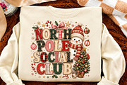 Christmas Ghost Snowman Social Club, a Seasonal Illustration by Canvas Craft (Thumbnail 4 of 6)