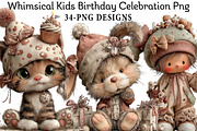 Whimsical Kids Birthday Celebration, an Illustration by Daily.Designs (Thumbnail 1 of 7)