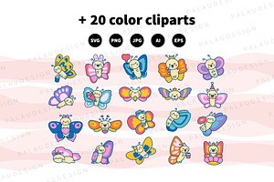 Cute Kawaii Butterflies