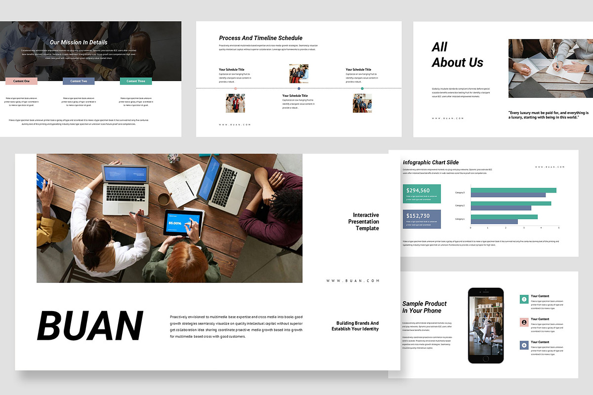 Buan : Interactive Agency Powerpoint, a Presentation Template by Punkl Camp (Photo 1 of 9)