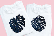 Dark Monstera leaves, an Illustration by Tanya Akhmett (Thumbnail 2 of 7)