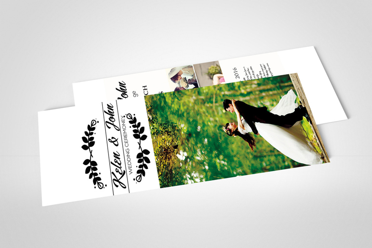 Wedding Rack Card Templates, a Card Template by Psd Templates (Photo 3 of 3)