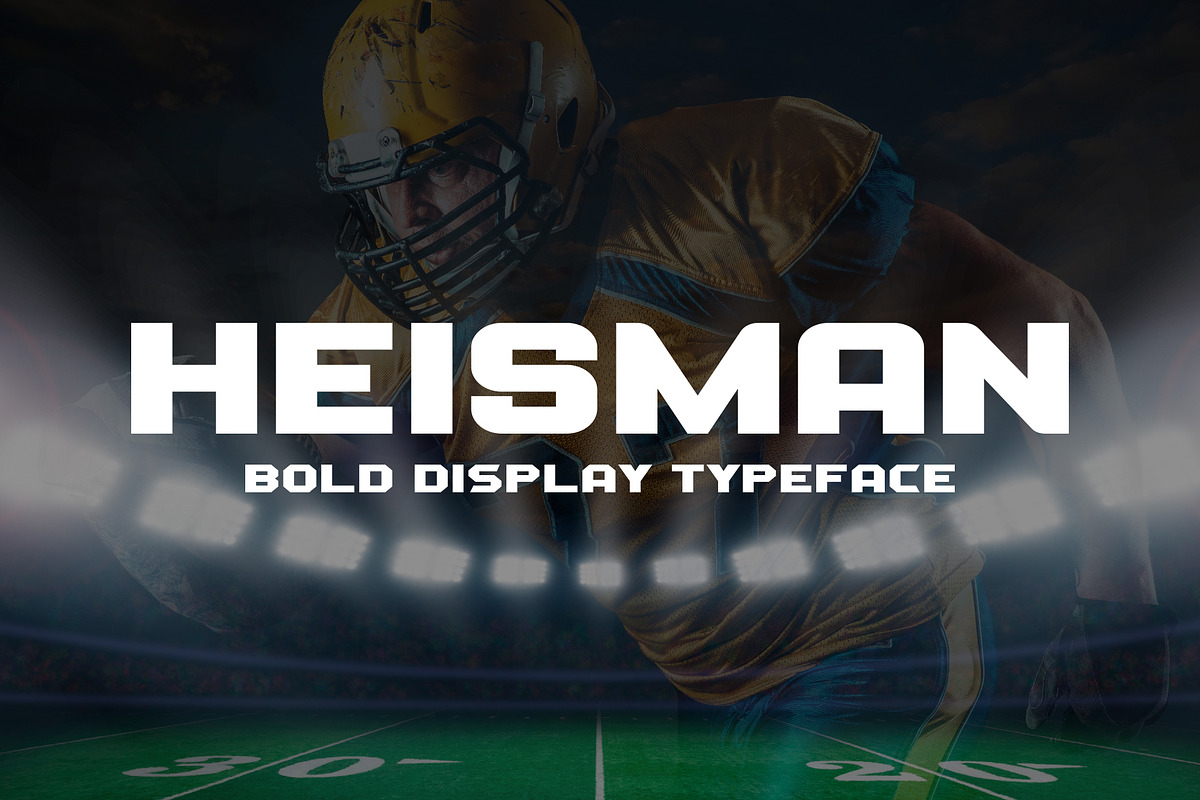 Heisman - Sports Display Typeface, a Font by HipFonts (Photo 9 of 9)
