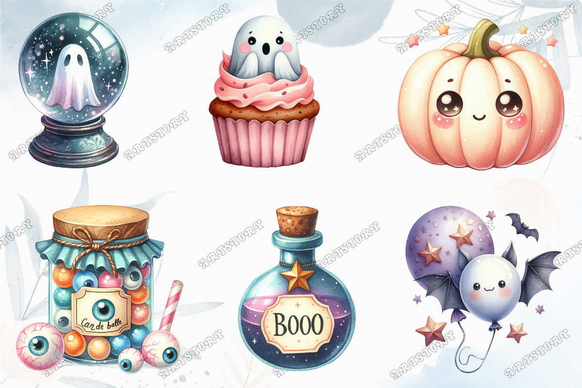 Cute Halloween Clipart, a Graphic by designcity5 (Photo 3 of 5)