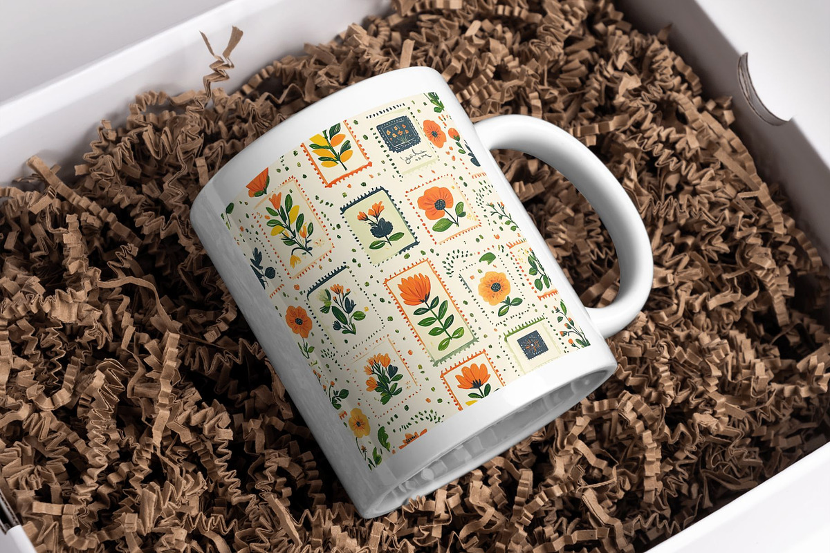 12 Cheery Floral Stamps Patterns, a Pattern Graphic by Inknfolly (Photo 7 of 7)