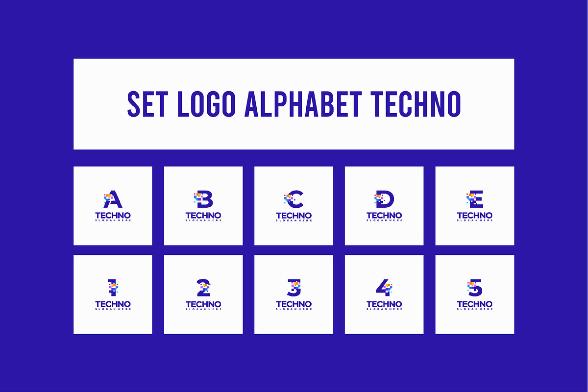 Set of Logo Alphabet Numberic, a Branding & Logo Template by Lucky Creative (Photo 1 of 5)