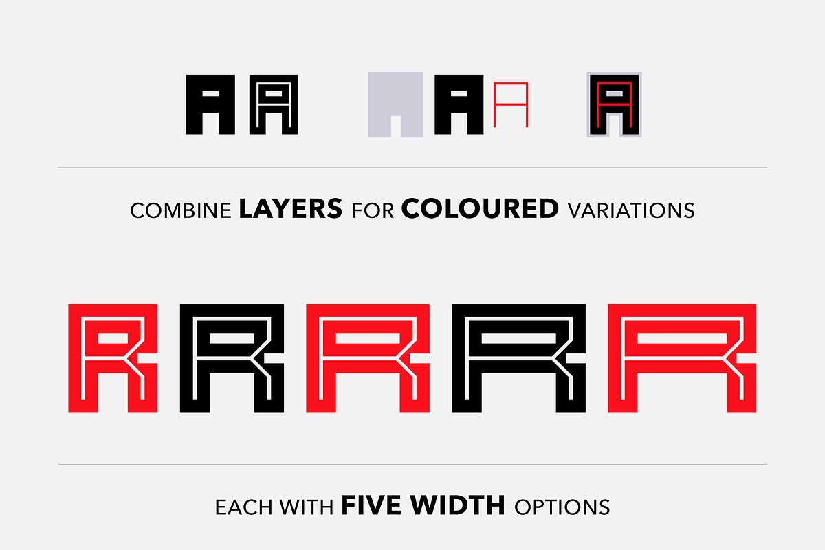 Raster - Block Font preview 2