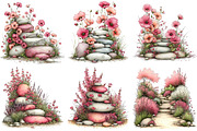 Spring Flowers Pathway Clipart, an Illustration by DreamPrint404 (Thumbnail 2 of 7)