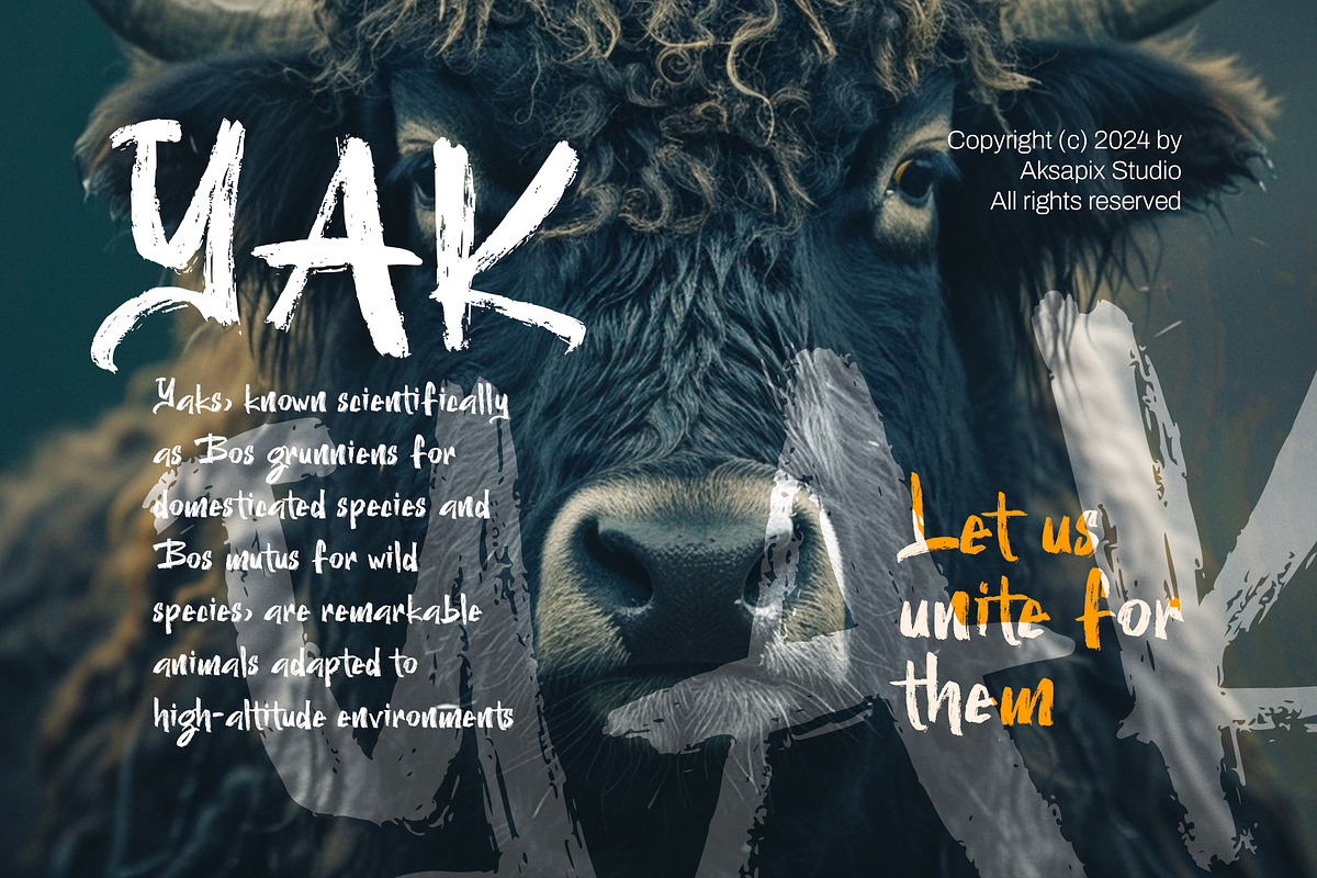 Hogan Brush - Brush Font Typeface, a Handwritten Font by Aksapix Studio (Photo 4 of 7)