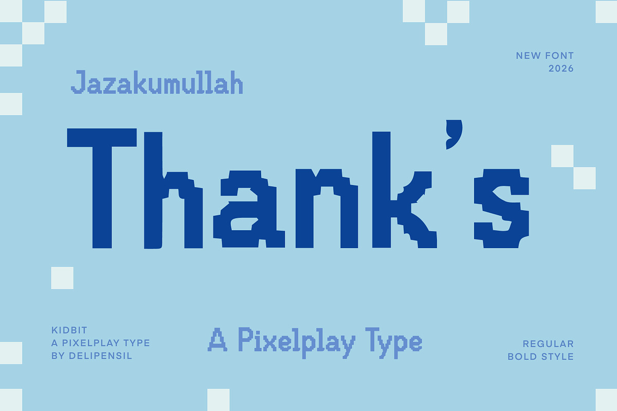 Kidbit - A pixelplay type, a Sans Serif Font by delipensil (Photo 9 of 9)