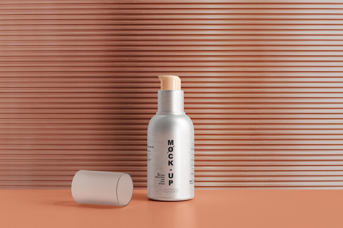 Aluminum Cosmetic Mockup Bundle, a Cups & Container Mockup by pmvch (Photo 130 of 206)