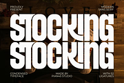 Stocking - Condensed Sans Serif, a Sans Serif Font by Pian45 Studio (Thumbnail 1 of 8)