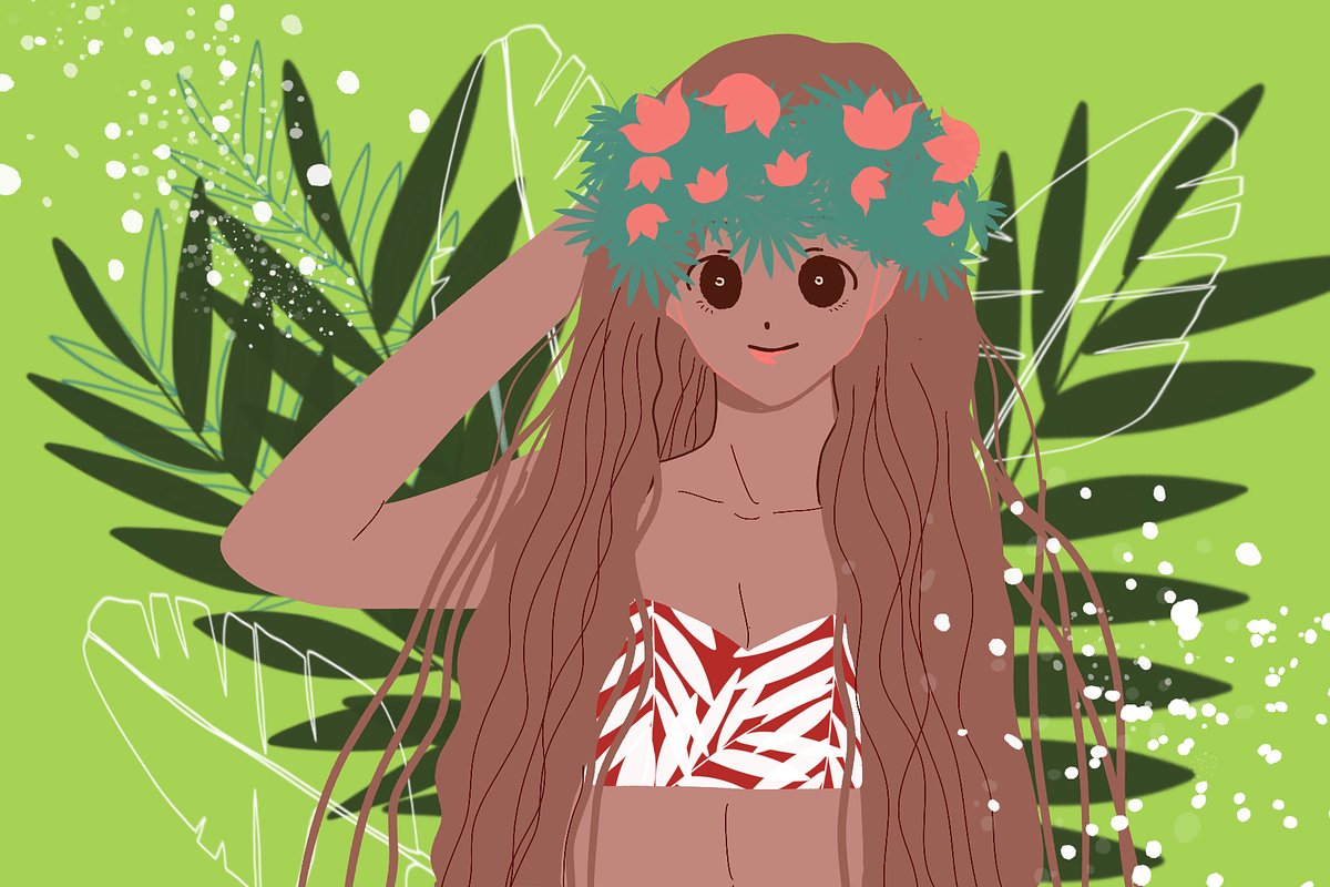 Tropical paradise procreate brush, a Brush Add-On by Meisanmui (Photo 5 of 7)