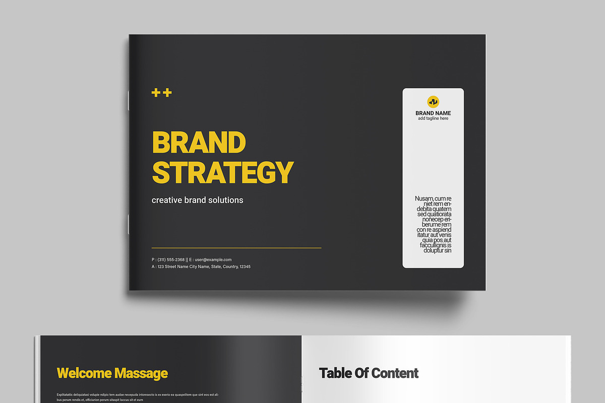 Brand Strategy Template, a Brochure Template by MightyDesign (Photo 2 of 9)