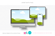 Digital Device Mockups for Canva, a Device Mockup by Mockup Scene (Thumbnail 9 of 16)