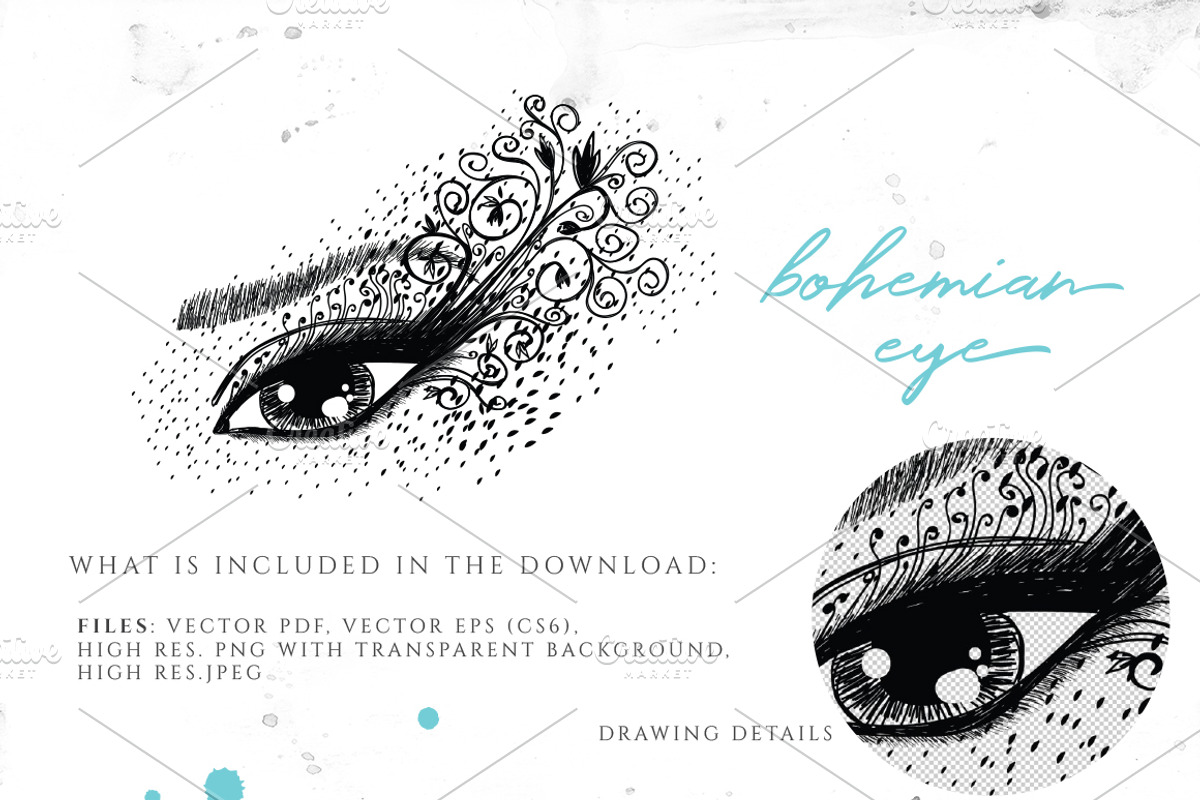 Bohemian Eye Illustration, an Illustration by Friendly Label (Photo 2 of 2)