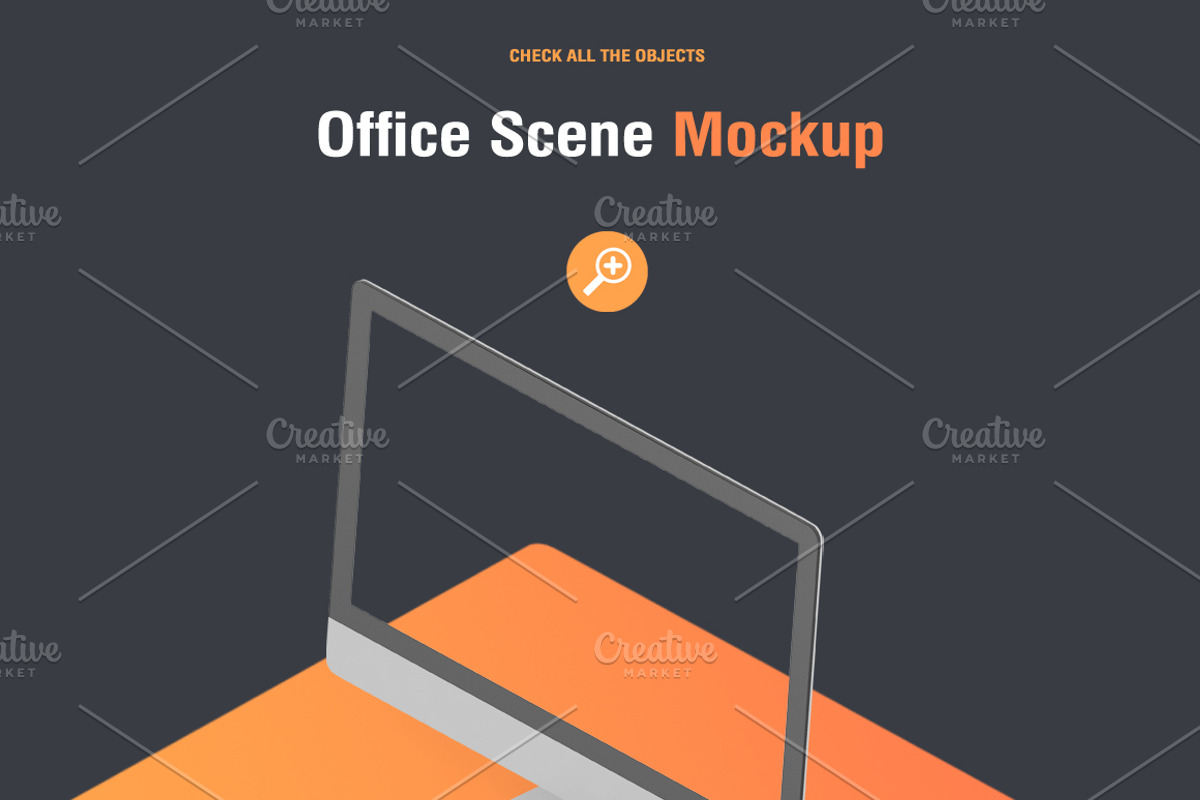 Isometric Office Scene Mock-up, an iPhone Mockup by IsometricWorld (Photo 5 of 7)