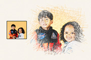 Scribble Photo Effect, a Layer Style Add-On by WudelMbois Studio (Thumbnail 2 of 3)