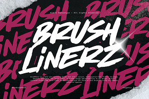 Brushlinerz - Expressive Brush Font, a Handwritten Font by Variatype