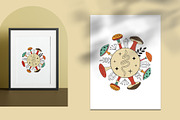 Retro Autumn - Magic Mushrooms, an Object Graphic by Sofico (Thumbnail 5 of 18)
