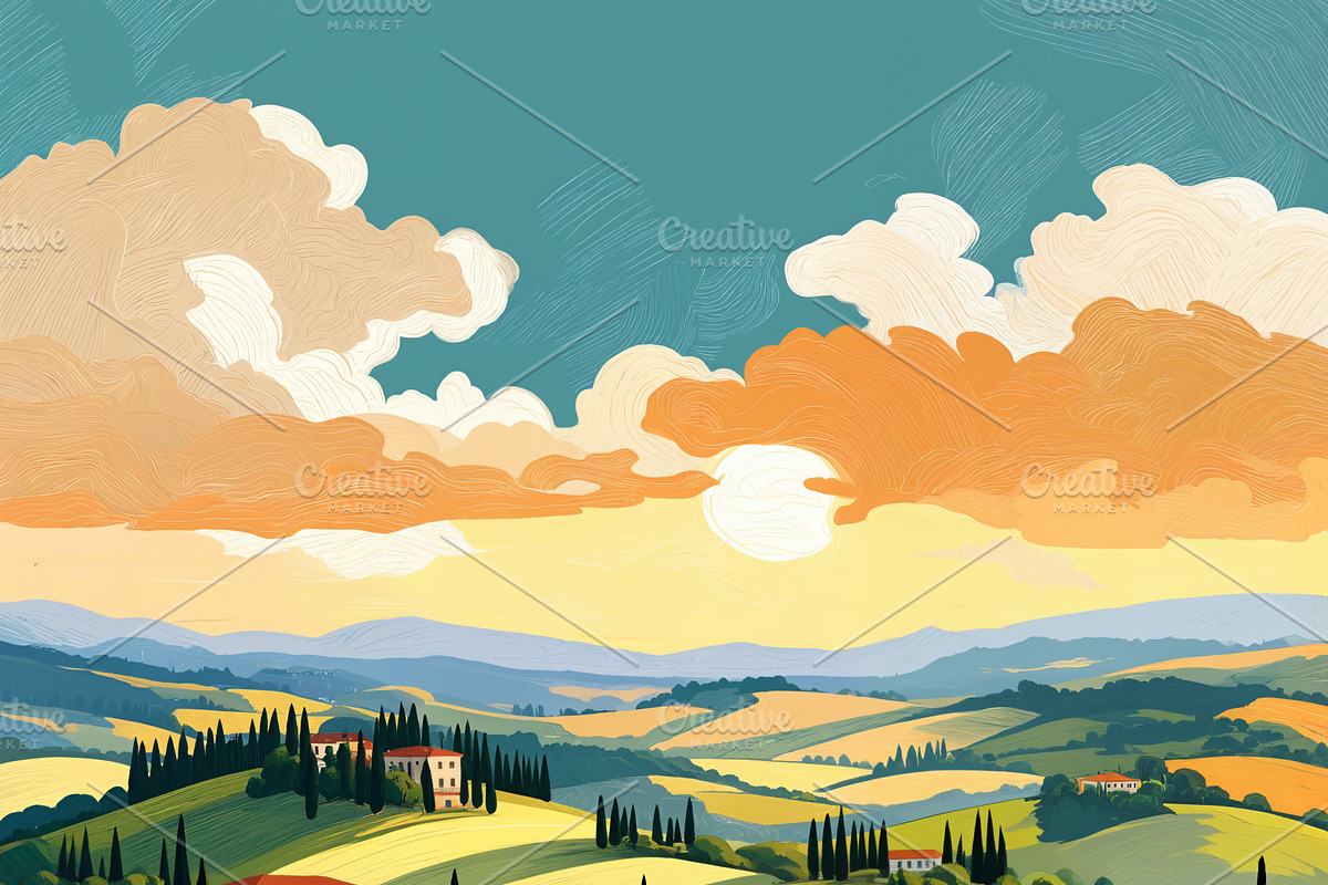 36 Italy-Themed Illustrations, a Background Graphic by h.utomo (Photo 22 of 36)