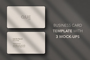 Business card Template & 3 Mock-up, a Business Card Template by Smashing_Studio (Thumbnail 1 of 4)