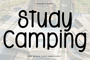 Study Camping, a Sans Serif Font by InermediaSTUDIO (Thumbnail 1 of 8)