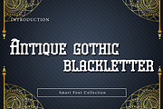 Antique gothic blackletter, a Blackletter Font by Wow Magic (Thumbnail 1 of 3)
