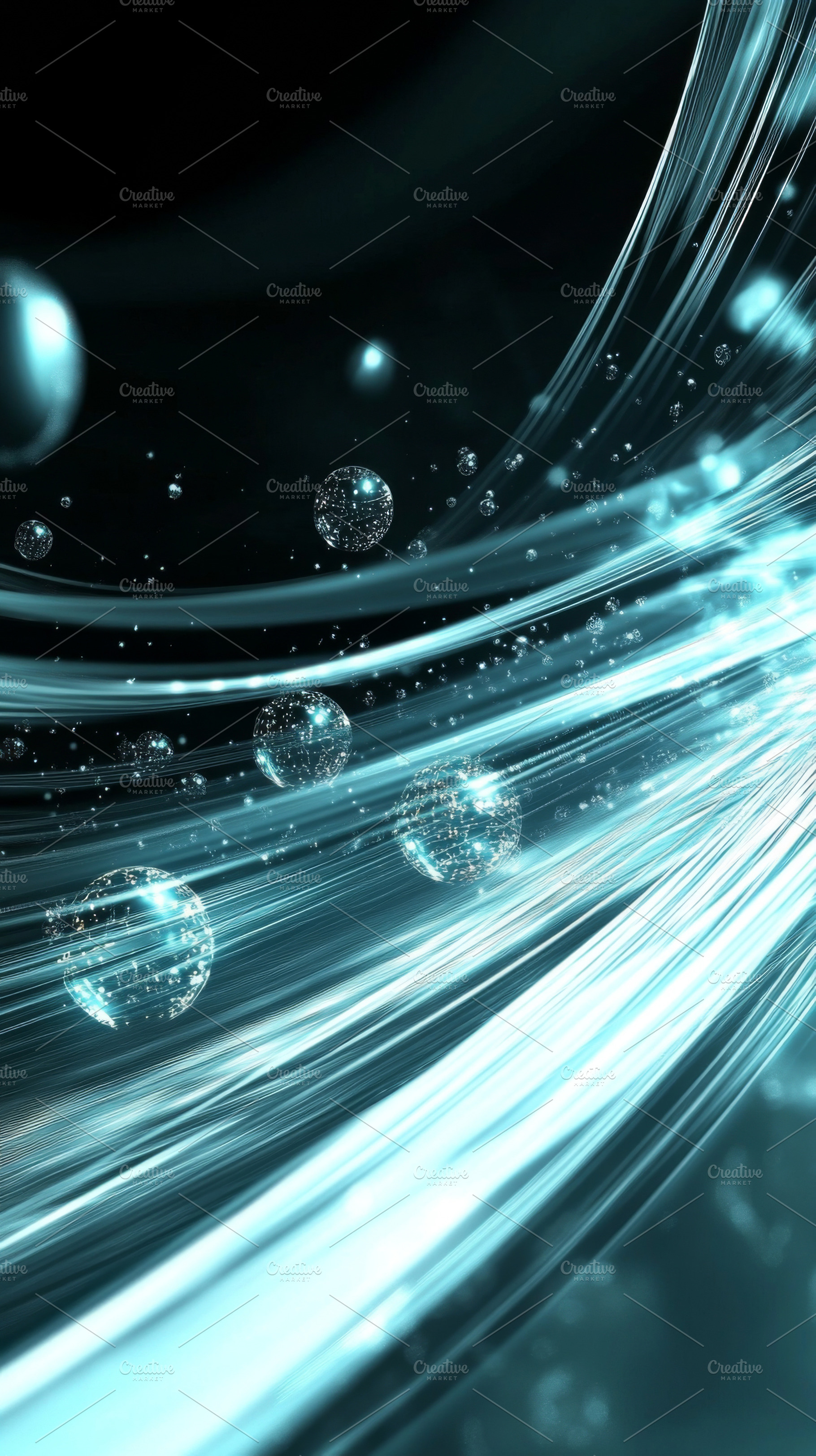 Abstract swirling light background w, a Photo by Dvoevnore photos