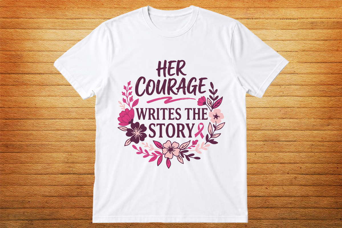 Breast cancer warrior t-shirt design, an Object Graphic by jahid234 (Photo 1 of 3)