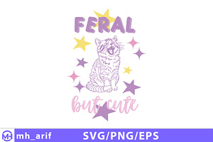 Funny Cat Hand-Drawn SVG PNG Design, an Object Graphic by mh_arif